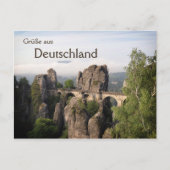 Bastei Bridge in Duitsland tekstbriefkaart Briefkaart (Voorkant)