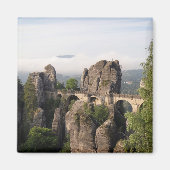 Bastei Bridge in Saksisch Zwitserland magneet (Voorkant)