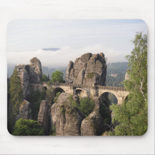Bastei Bridge in Saxon Zwitserland mousepad Muismat