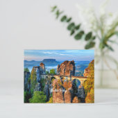 Bastei Bridge, Saxon, Zwitserland Briefkaart (Staand voorkant)