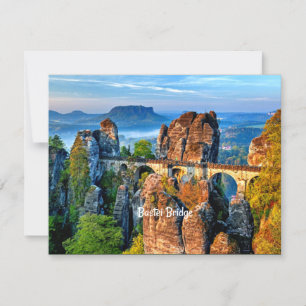 Bastei Bridge, Saxon, Zwitserland Kaart