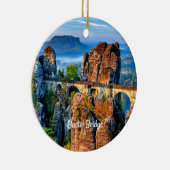 Bastei Bridge, Saxon, Zwitserland Keramisch Ornament (Rechts)