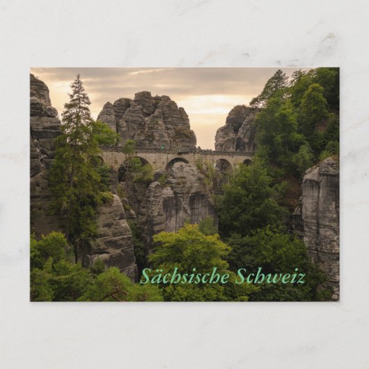 Bastei Brücke Briefkaart (Voorkant)