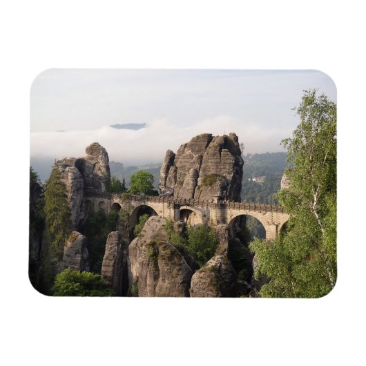 Bastei brug in Duitsland rechthoekige magneet (Horizontaal)