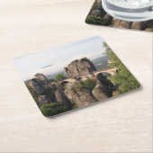 Bastei-brug in het onderzetter Saxon-Zwitserland (Schuin)
