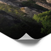 Bastei-brug in het poster Saxon-Zwitserland (Hoek)