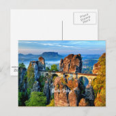 Bastei-brug, Saksen, Zwitserland Briefkaart (Voorkant / Achterkant)