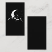 Bastet Ancient Egypt Cat Gothic Moon Crescent Visitekaartje (Voorkant / Achterkant)