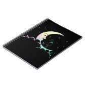 Bastet Ancient Egypt Cat Pastel Gothic Moon Cresce Notitieboek (Linkerzijde)