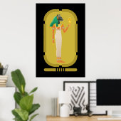 Bastet Ancient Egypt Goddess Poster (Thuiskantoor)