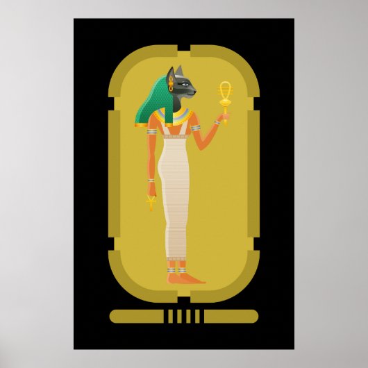 Bastet Ancient Egypt Goddess Poster (Voorkant)