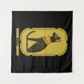 Bastet Ancient Egypt Goddess Tapestry Wandkleed (Voorkant (horizontaal))