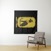 Bastet Ancient Egypt Goddess Tapestry Wandkleed (In Situ (horizontaal))