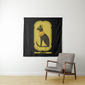 Bastet Ancient Egypt Goddess Tapestry Wandkleed (In situ)