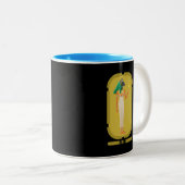 Bastet Ancient Egypt Goddess Tweekleurige Koffiemok (Voorkant rechts)