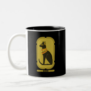 Bastet Ancient Egypt Goddess Two-Tone Coffee Mok