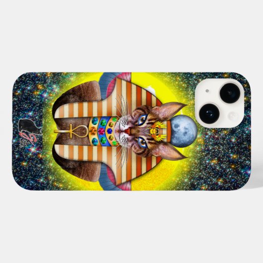 Bastet Case-Mate iPhone Case (Achterkant (horizontaal))