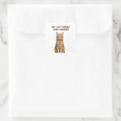 Bastet Cat Ancient Premium Sticker Gold Ankh (Tas)