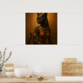 Bastet Cat Godin Egyptisch Poster (Keuken)