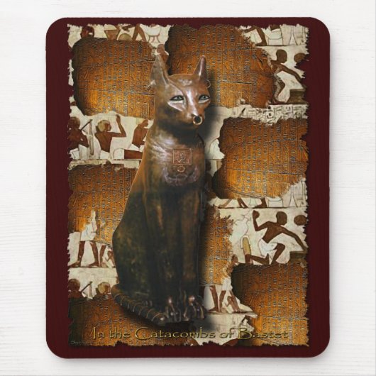 Bastet CAT LOVER Mousepad Muismat (Voorkant)
