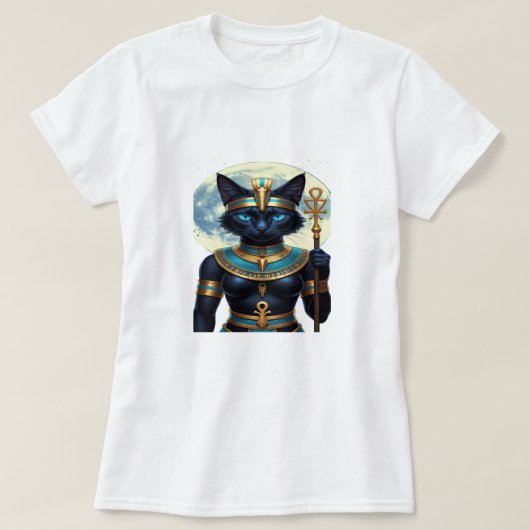 Bastet – De Maanverlichte Beschermer T-shirt (Design voorkant)