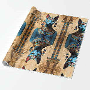 Bastet de oude Egyptische god van katten Cadeaupapier