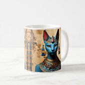 Bastet de oude Egyptische god van katten Koffiemok (Voorkant rechts)