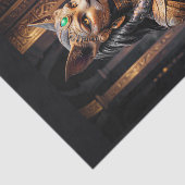 Bastet de welwillende Egyptische kat godin Tissuepapier (Detail)