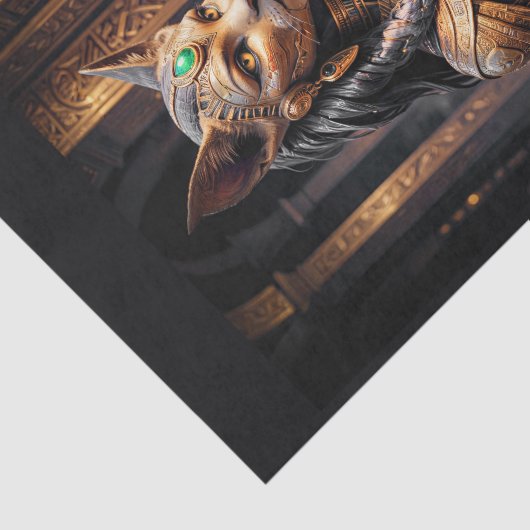 Bastet de welwillende Egyptische kat godin Tissuepapier (Detail)