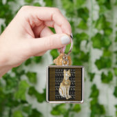 Bastet Egyptisch Goddess Cat Sleutelhanger (Hand)