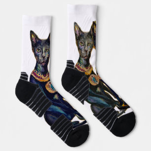 Bastet Egyptisch Kattengodin Maureen Girard Sokken