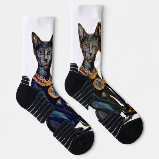 Bastet Egyptisch Kattengodin Maureen Girard Sokken (Rechts)