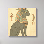 Bastet Egyptische Godin Canvas Kunst (Voorkant)
