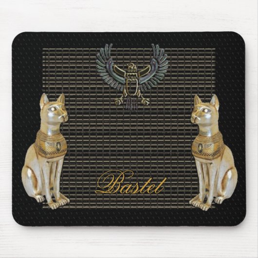 Bastet Egyptische godin Cat-Muismat Muismat (Voorkant)