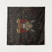 Bastet Egyptische godin Wandkleed (Voorkant (horizontaal))