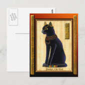 BASTET ~ Egyptische kat God historische kunst Briefkaart (Voorkant / Achterkant)