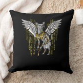 Bastet Egyptische kat Goddess Ankh Hieroglyphs Kussen (Deken)