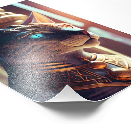 Bastet Egyptische kat Godin Foto Afdruk (Hoek)