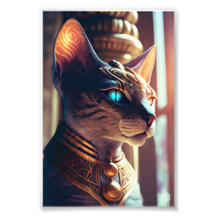 Bastet Egyptische kat Godin Foto Afdruk