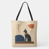 Bastet Egyptische Kat Tote Tas (Achterkant)
