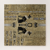 Bastet - Egyptische katten en Ankh Cross Legpuzzel (Horizontaal)