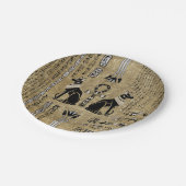 Bastet - Egyptische katten en Ankh Cross Papieren Bordje (Gekanteld)