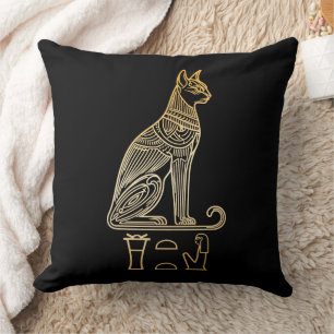 Bastet, Egyptische Kattengodin. Naam in hiëroglief Kussen