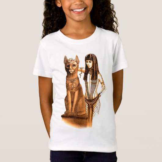 Bastet, Egyptische kattengodin T-shirt (Voorkant)