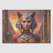 Bastet, godin van de bescherming Decoupage Tissuepapier (Voorkant)