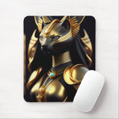 Bastet, godin van katten muismat (Met muis)