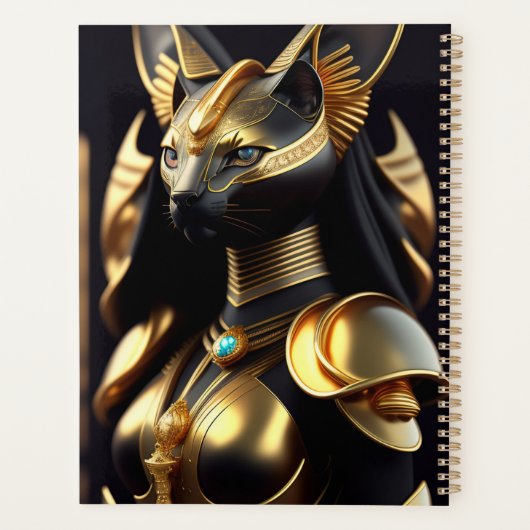 Bastet, godin van katten planner (Achterkant)