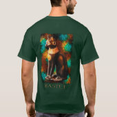BASTET II Egyptische kat God T-Shirt (Achterkant)