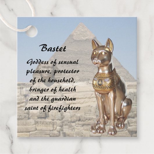 Bastet in Egypte Bedankjes Labels (Voorkant)