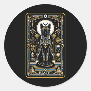 Bastet Kat Godin Oude Egypte Egyptische mythologie Ronde Sticker